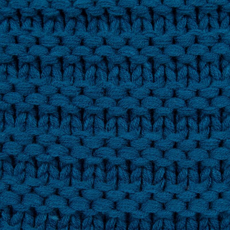 Kate and Laurel Tassey Large Knit Pillow Cover with Tassels