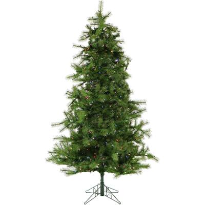 Christmas Time 6.5-Ft. Colorado Pine Artificial Christmas Tree with Multi-Color LED String Lighting and Holiday Soundtrack