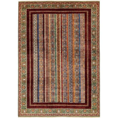Hand Knotted Ariana Ziegler Wool Area Rug - 6' 10 x 10'