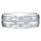 preview thumbnail 2 of 0, Mens 14 Karat White Gold Wedding Ring Band 7mm Comfort Fit Sizes 8 to 14