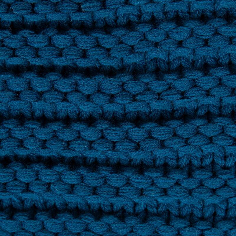 Kate and Laurel Tassey Knit Ribbed Blanket with Tassels