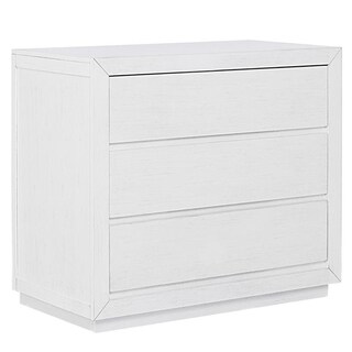 Evolur Maddox 3 Drawer Chest, Weathered White