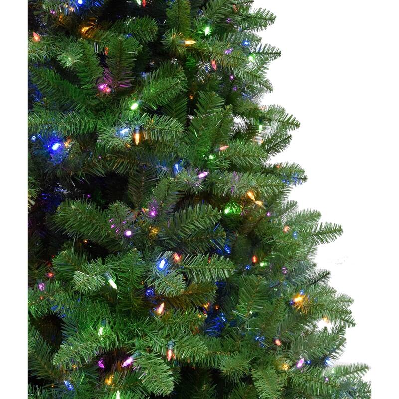 Christmas Time 6.5-Ft. Norway Pine Artificial Christmas Tree with Multi-Color LED String Lighting and Holiday Soundtrack