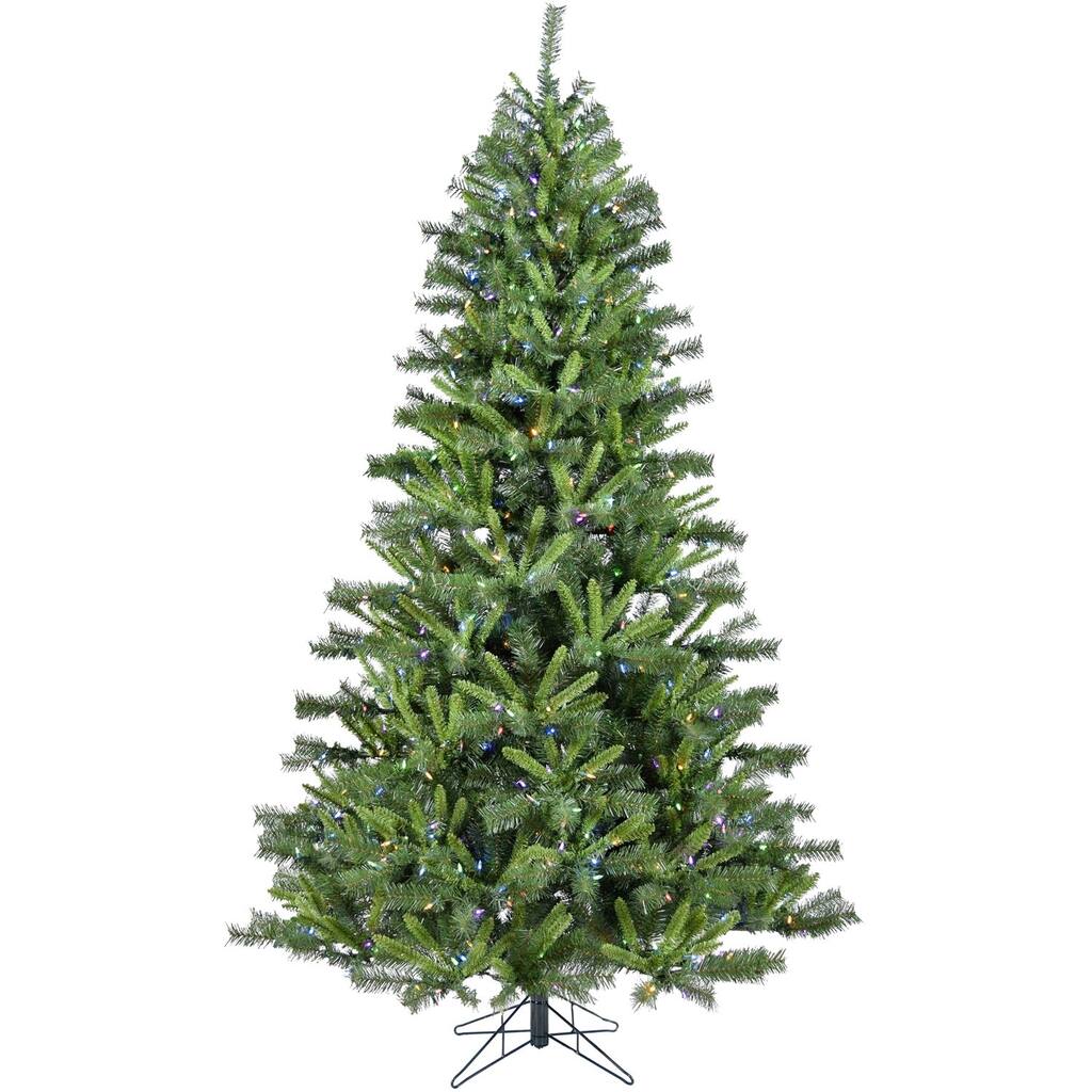 Christmas Time 6.5-Ft. Norway Pine Artificial Christmas Tree with Multi-Color LED String Lighting and Holiday Soundtrack
