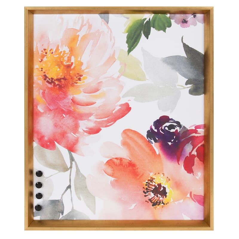 Kate and Laurel Calter Framed Magnetic Printed Memo Board - 21.5x27.5