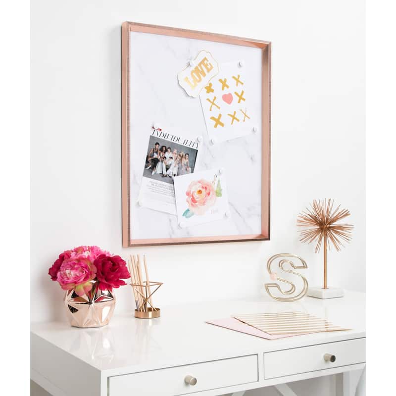 Kate and Laurel Calter Framed Magnetic Printed Memo Board - 21.5x27.5