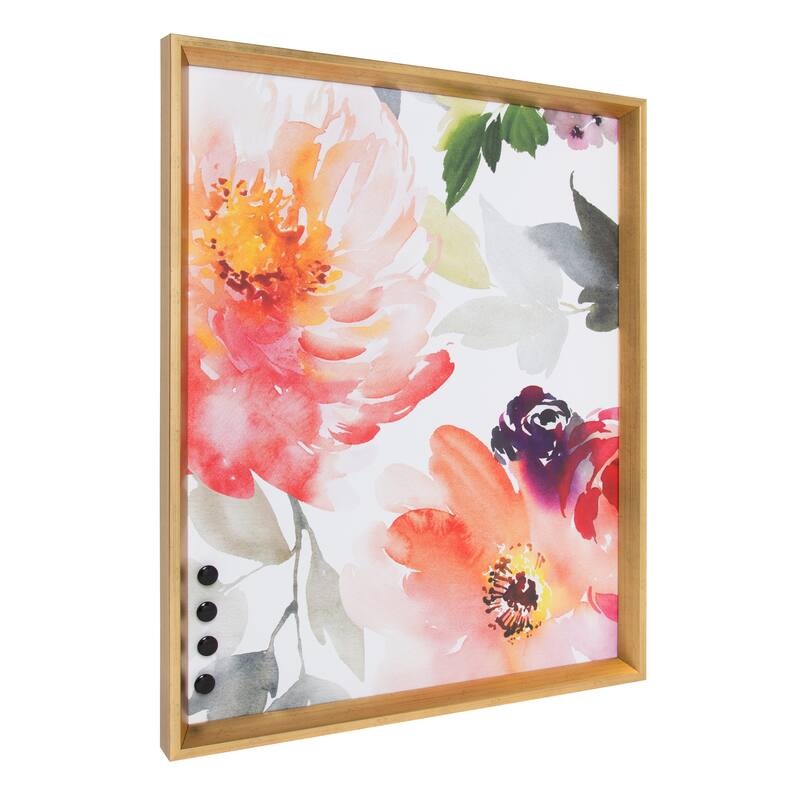 Kate and Laurel Calter Framed Magnetic Printed Memo Board - 21.5x27.5
