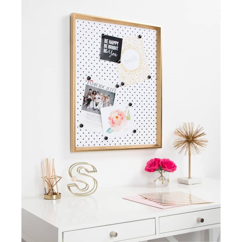 Kate and Laurel Calter Framed Magnetic Printed Memo Board - 21.5x27.5
