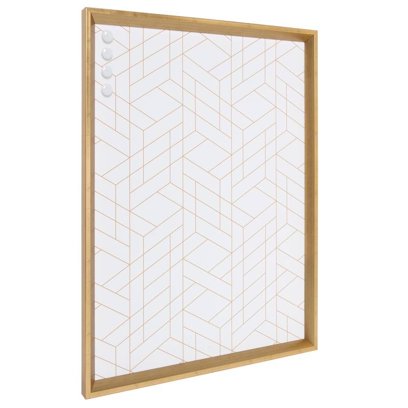 Kate and Laurel Calter Framed Magnetic Printed Memo Board - 21.5x27.5