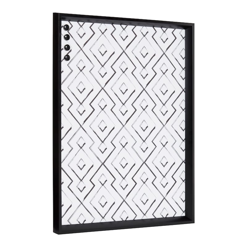 Kate and Laurel Calter Framed Magnetic Printed Memo Board - 21.5x27.5