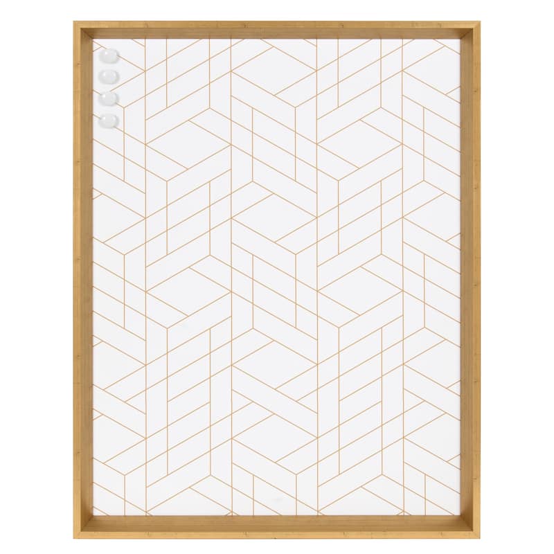 Kate and Laurel Calter Framed Magnetic Printed Memo Board - 21.5x27.5