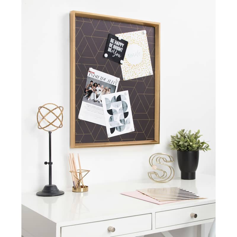 Kate and Laurel Calter Framed Magnetic Printed Memo Board - 21.5x27.5