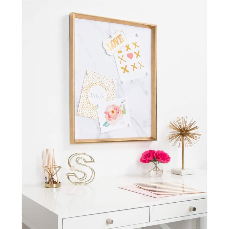 Kate and Laurel Calter Framed Magnetic Printed Memo Board - 21.5x27.5