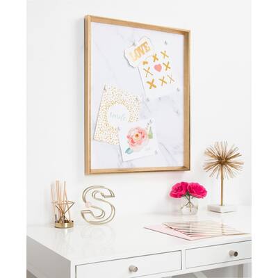 Kate and Laurel Calter Framed Magnetic Printed Memo Board - 21.5x27.5