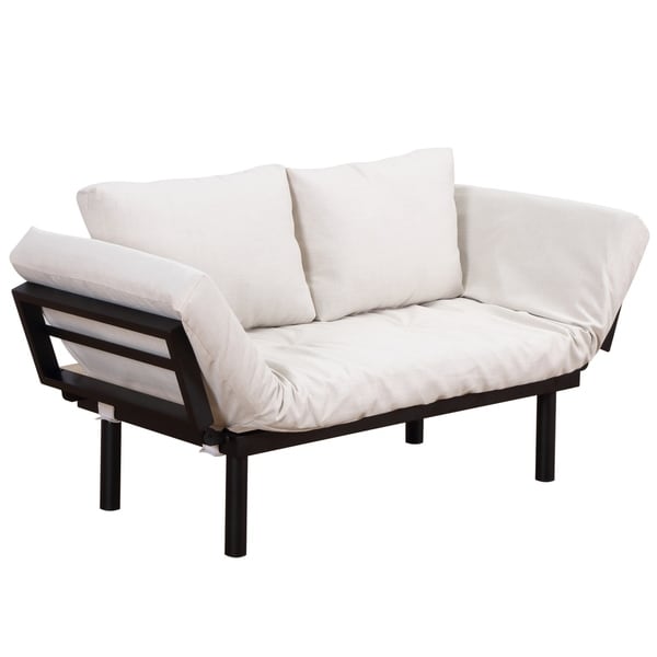 HomCom 1-person 5-position Convertible Sofa Bed