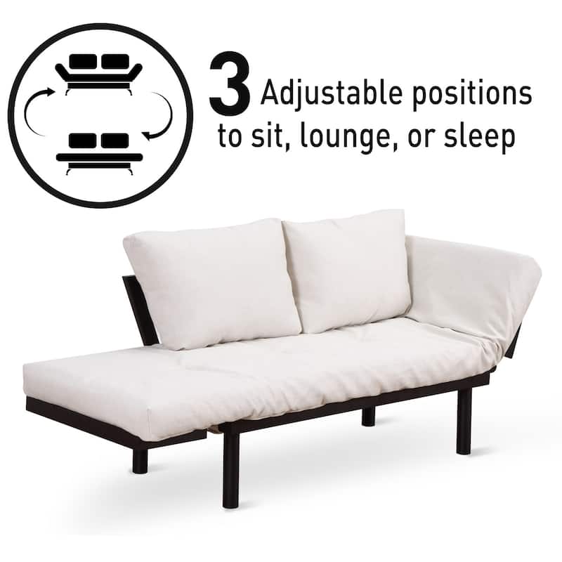 HomCom 1-person 5-position Convertible Sofa Bed