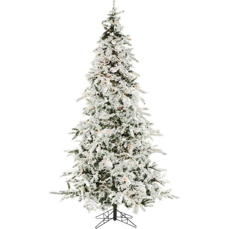 Christmas Time 7.5-Ft. Snowy Christmas Tree, Multi LED, Soundtrack