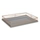 Kate and Laurel Mendel Rectangle Tray with Decorative Metal Rim - 12x16.5 - Thumbnail 9