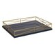 Kate and Laurel Mendel Rectangle Tray with Decorative Metal Rim - 12x16.5 - Thumbnail 6