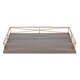 Kate and Laurel Mendel Rectangle Tray with Decorative Metal Rim - 12x16.5 - Thumbnail 10