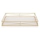 Kate and Laurel Mendel Rectangle Tray with Decorative Metal Rim - 12x16.5 - Thumbnail 4
