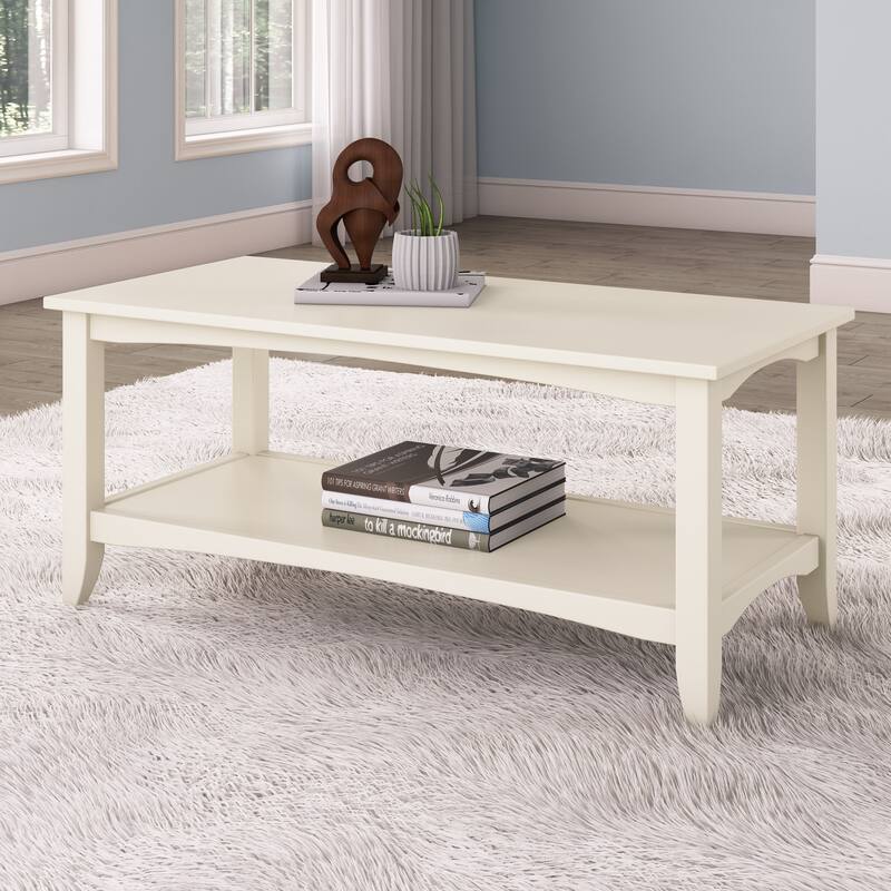 CorLiving Cambridge Two-Tiered Painted Coffee Table