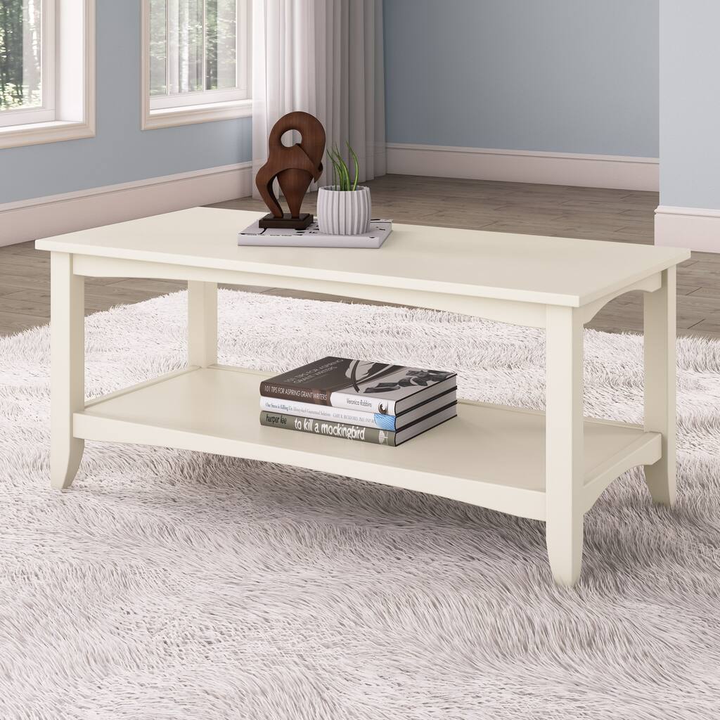 CorLiving Cambridge Two-Tiered Painted Coffee Table