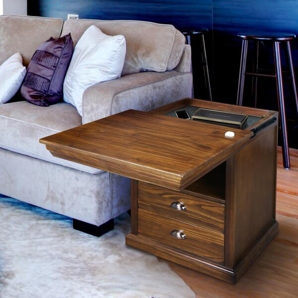 nightstand with concealed compartment