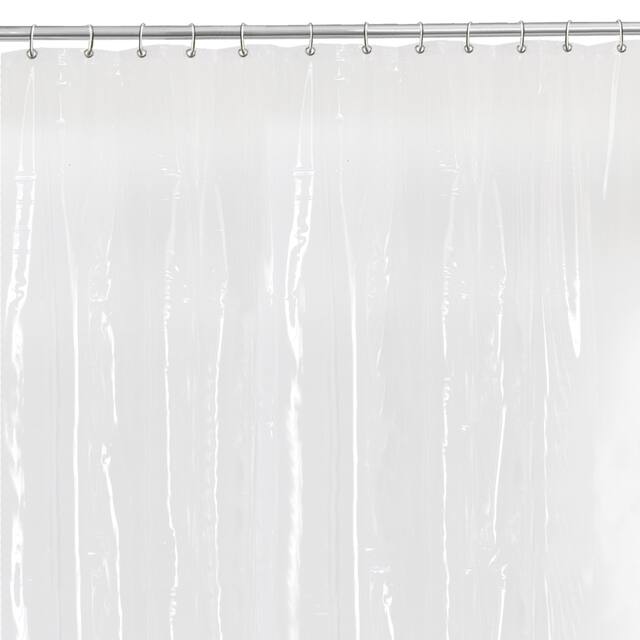 Maytex Heavyweight Stall PEVA Shower Curtain or Shower Liner - Clear