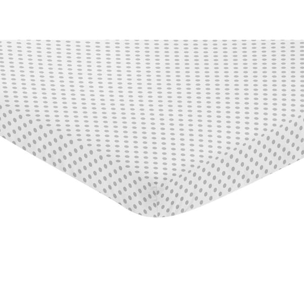 Sweet Jojo Designs Grey and White Polka Dot Watercolor Floral