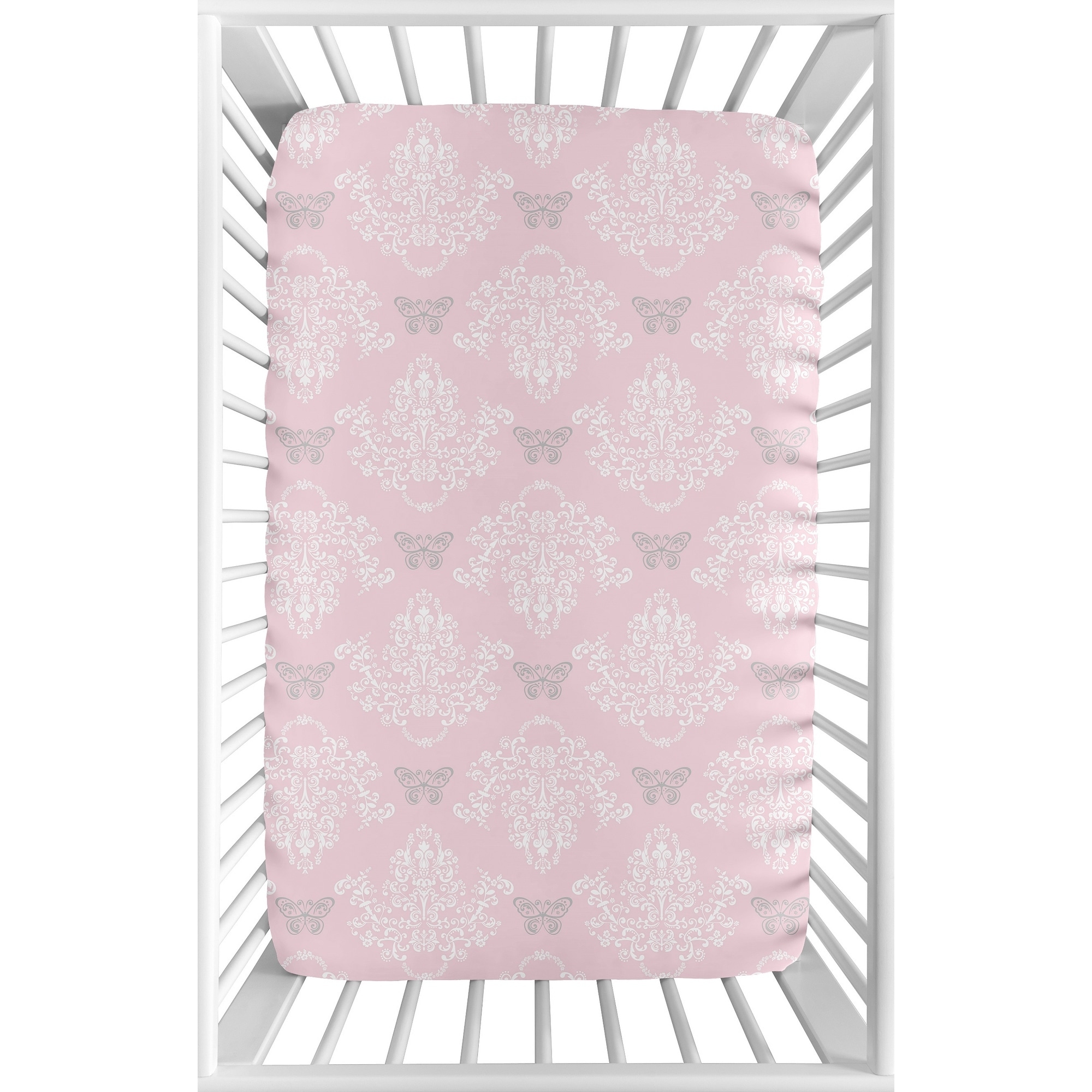 Shop Sweet Jojo Designs Pink Grey And White Damask Alexa