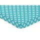 preview thumbnail 2 of 1, Sweet Jojo Designs Turquiose and White Diamond Mod Elephant Collection Fitted Mini Portable Crib Sheet