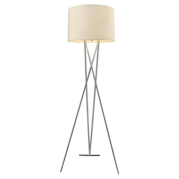 chrome tripod floor lamp