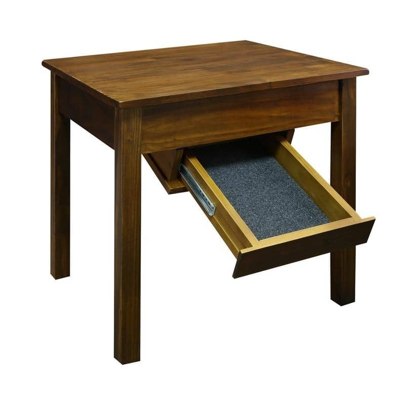 Kennedy End Table with Concealed Drawer, Concealment Furniture