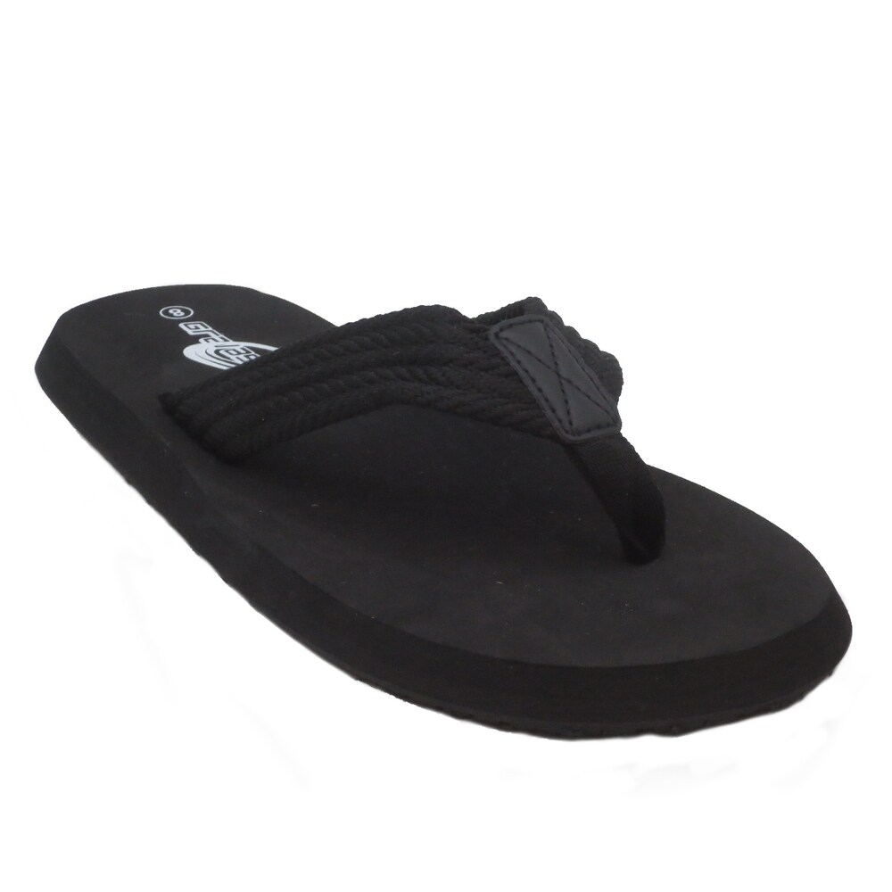 mens narrow flip flops