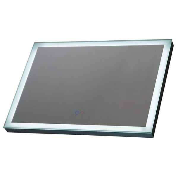 Homcom 32 Horizontal Led Illuminated Frame Wall Mounted Homcom 32 Horizontal Led Illuminated Frame Wall Mounted Bathroom Mirror With Defogger