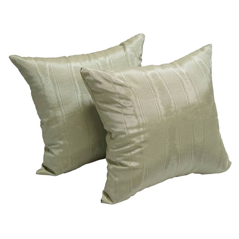 Moire Moss 17-inch Accent Throw Pillow (Set of 2)