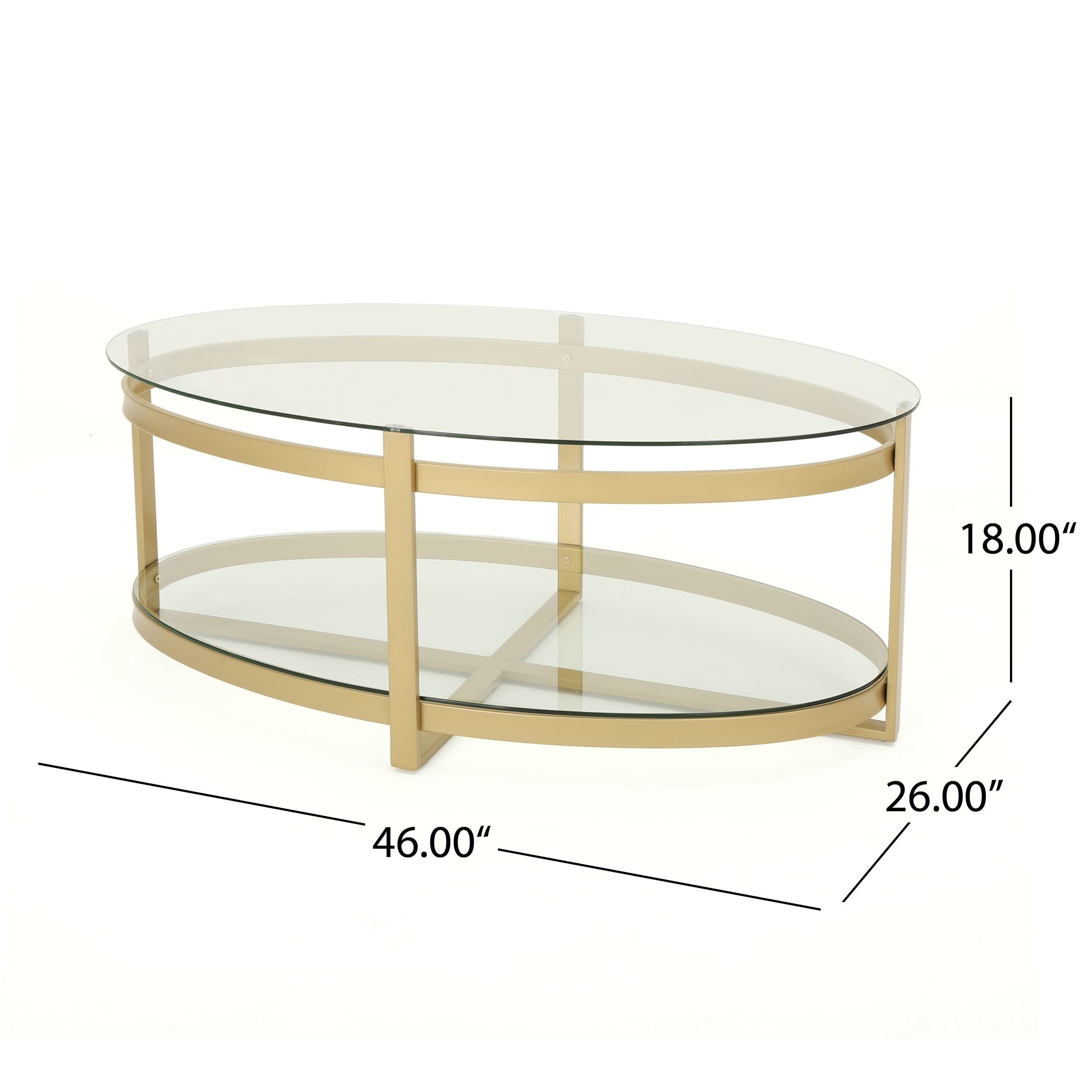 Plumeria Modern Glam Tempered Glass Oval Coffee Table with Iron Frame by  Christopher Knight Home - On Sale - Bed Bath & Beyond - 23055359