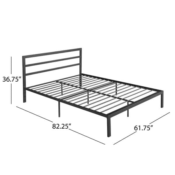 Kellen Modern Iron Queen Bed Frame by Christopher Knight Home - - 23055361