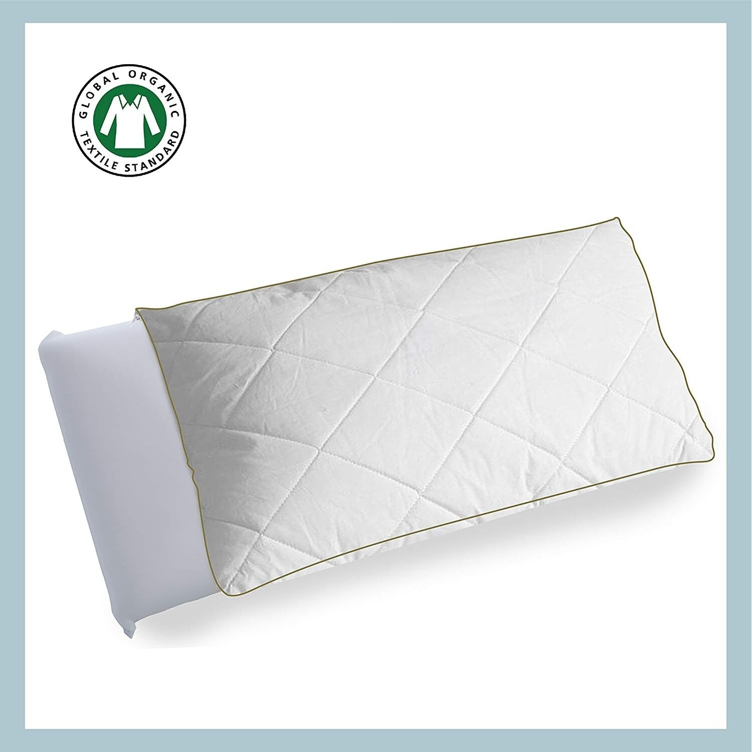 Shop Organic Cotton Quilted Pillow Protector Set Of 2 Free