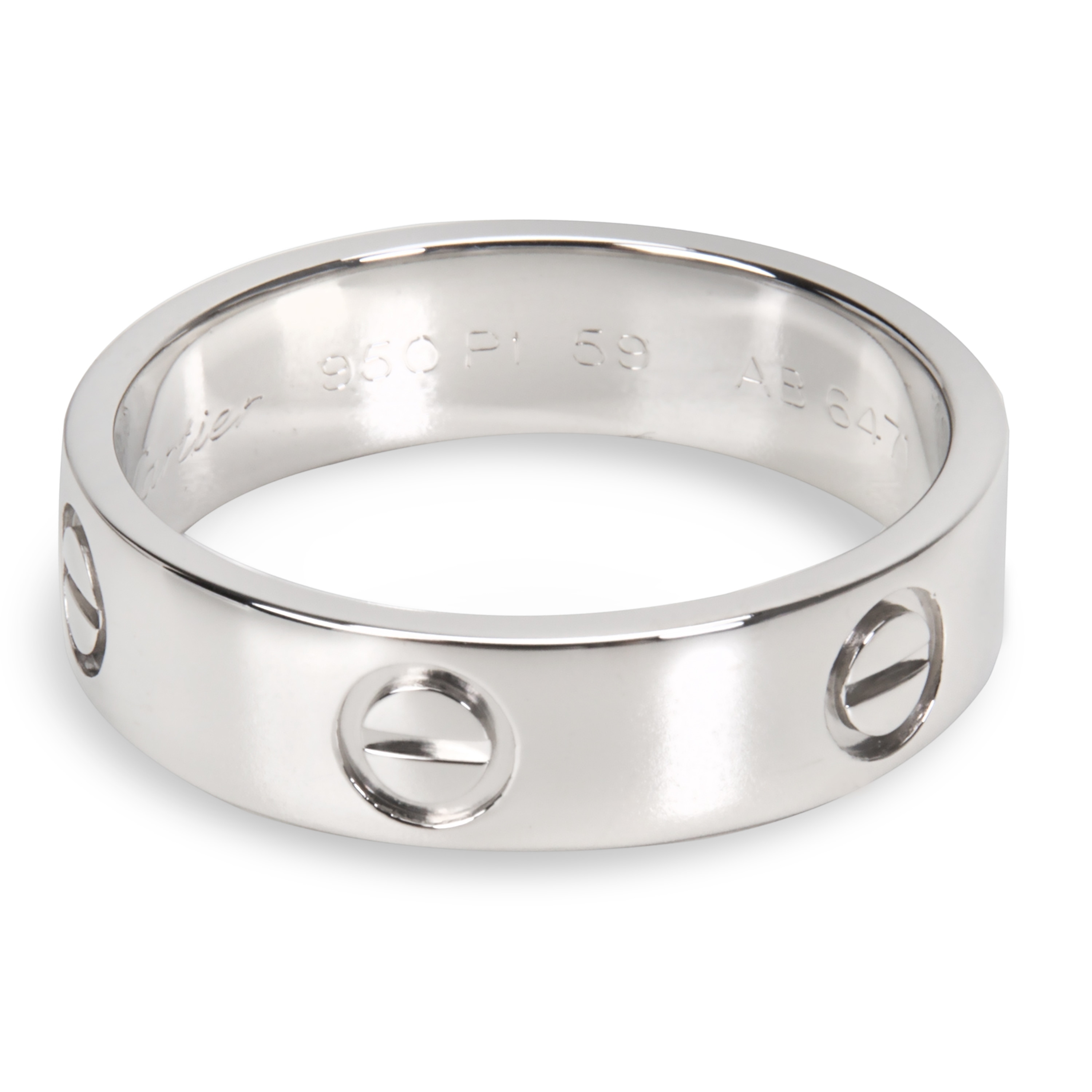 Uitgelezene Shop Pre-Owned Cartier Love Ring in Platinum - Overstock - 23056100 UU-76