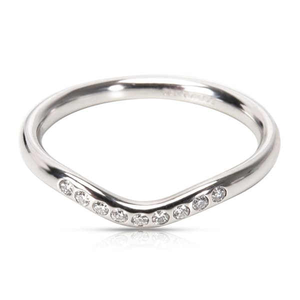 Pre Owned Tiffany Co Elsa Peretti Wedding Band In Platinum Pre Owned Tiffany Co Elsa Peretti Wedding Band In Platinum