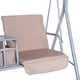 preview thumbnail 8 of 7, Outsunny 2 Person Water-Resistant Covered Patio Swing with Center Pivot Table & Underneath Storage Console, Beige