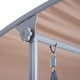preview thumbnail 7 of 7, Outsunny 2 Person Water-Resistant Covered Patio Swing with Center Pivot Table & Underneath Storage Console, Beige