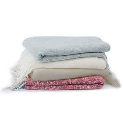 Cheer Collection Ultra Soft Knit Fringe Throw Blanket