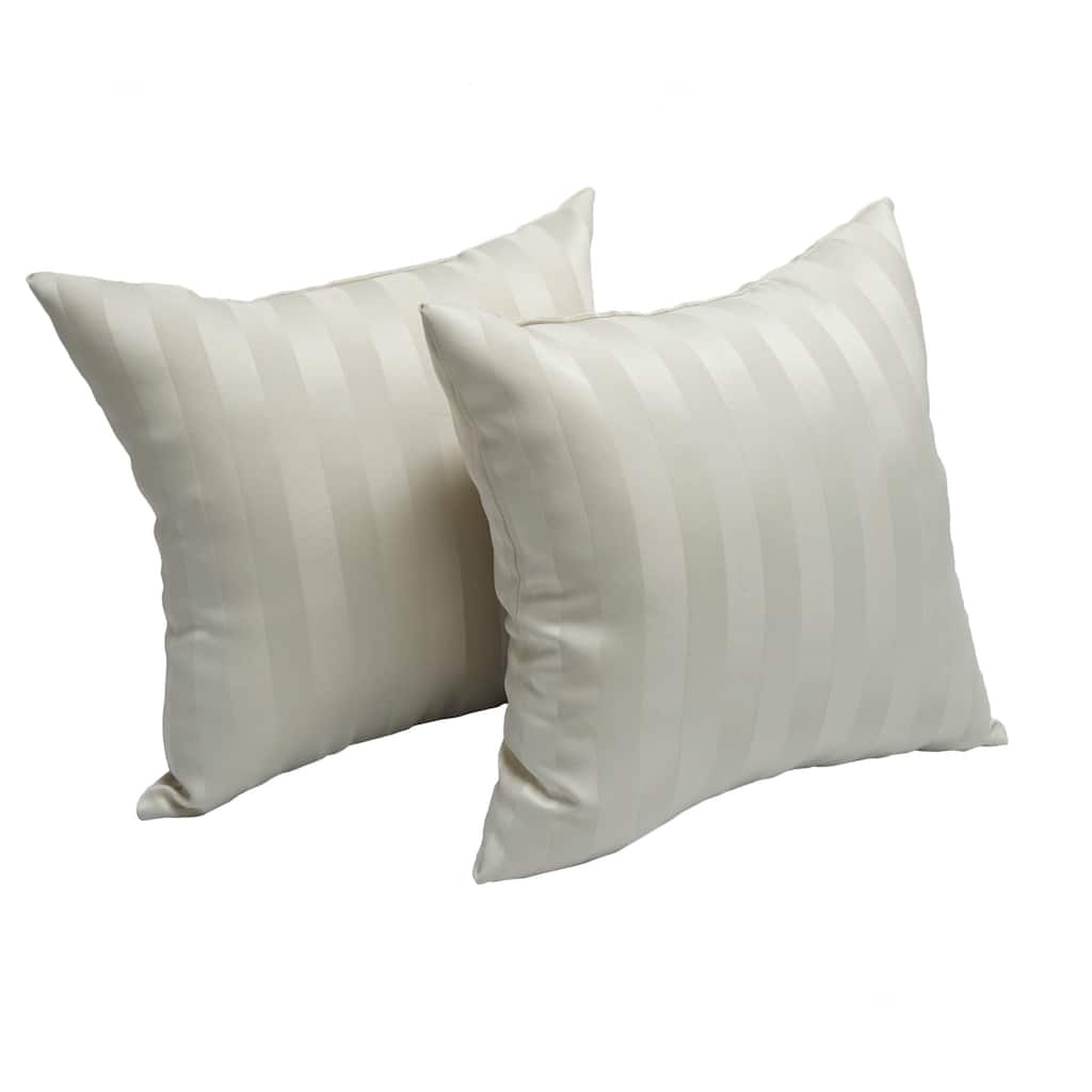 Shimmer Cream 17-inch Accent Throw Pillow (Set of 2)