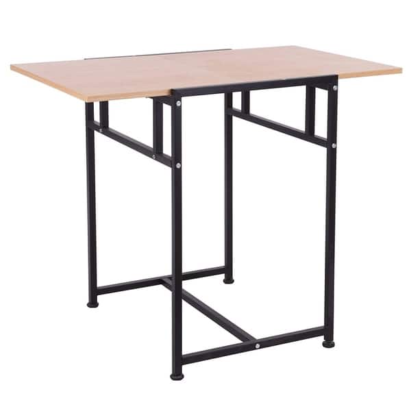 Shop Homcom 36 Versatile Wood Top Drop Leaf Office Computer Desk