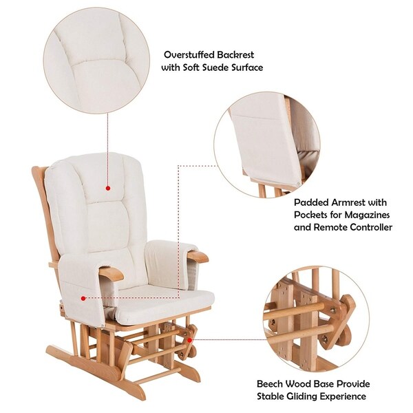 plush glider rocker