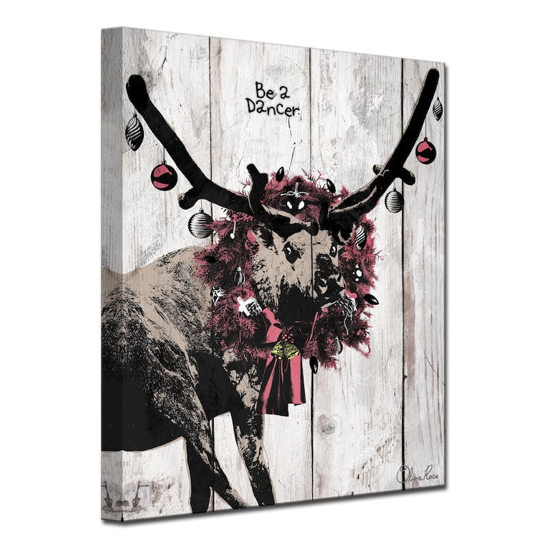 Ready2HangArt 'Christmas Dancer' Wrapped Canvas Textual Wall Art