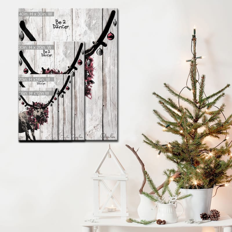 Ready2HangArt 'Christmas Dancer' Wrapped Canvas Textual Wall Art